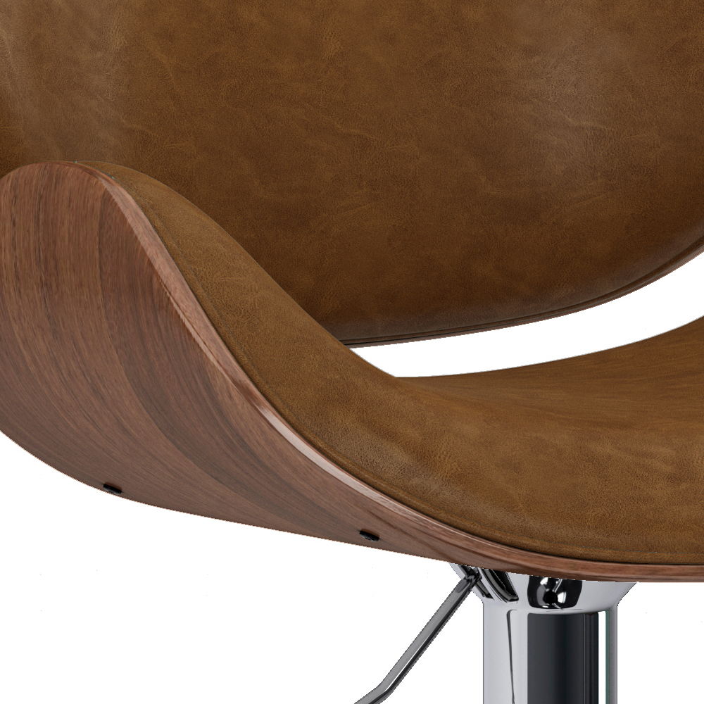 Marana - Multifunctional Handcrafted Bentwood Adjustable Swivel Bar Stool Simpli-Home