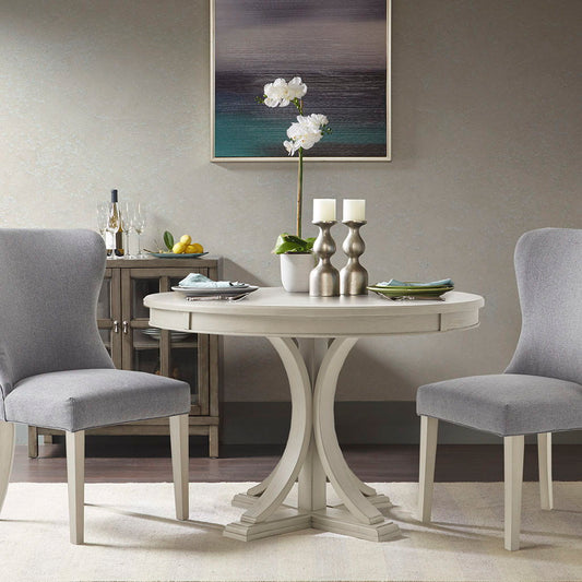 Helena - Round Dining Table - Antique Cream