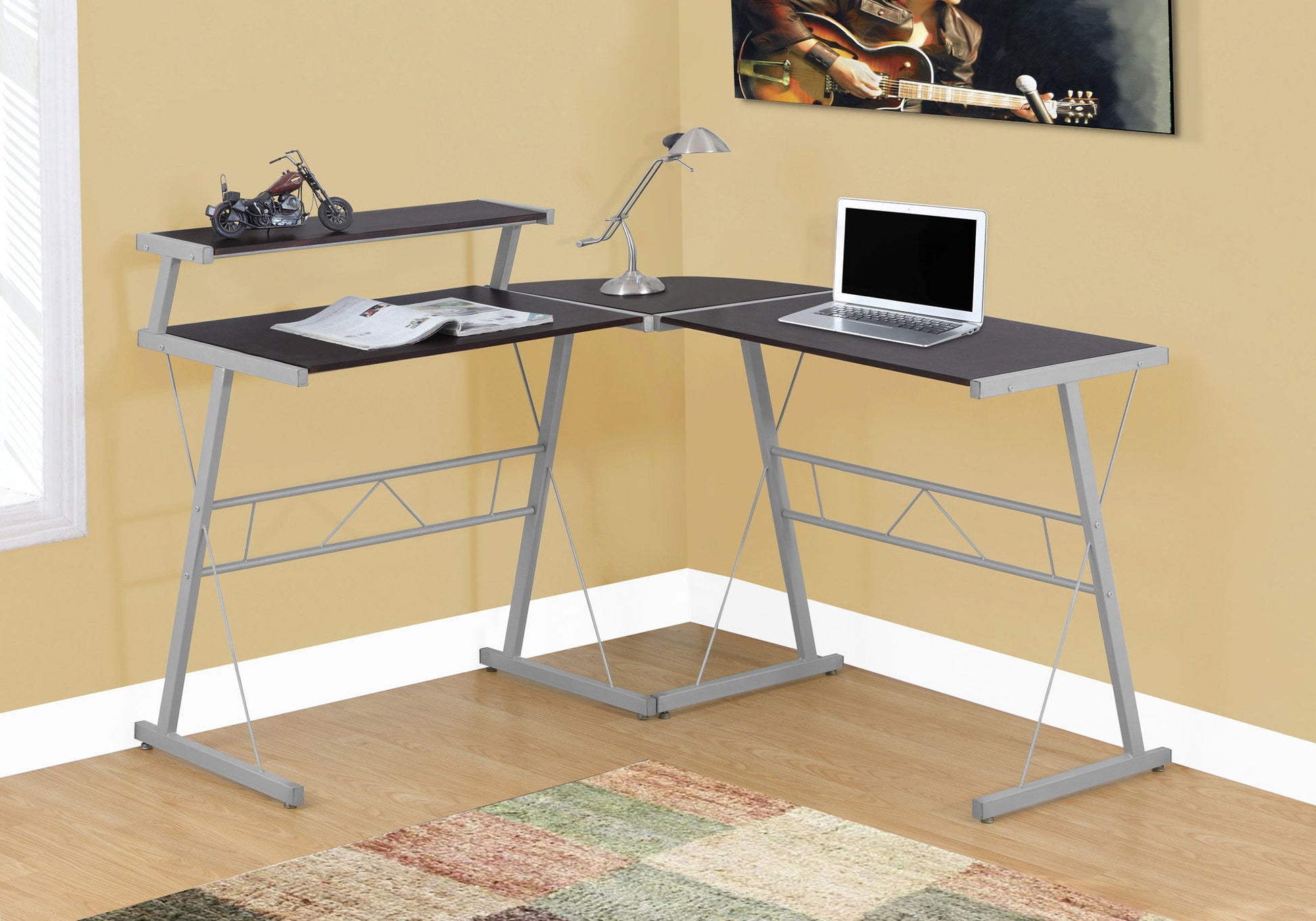 Computer Desk, Home Office, Corner, L Shape, Laptop, Durable Construction 8th Street