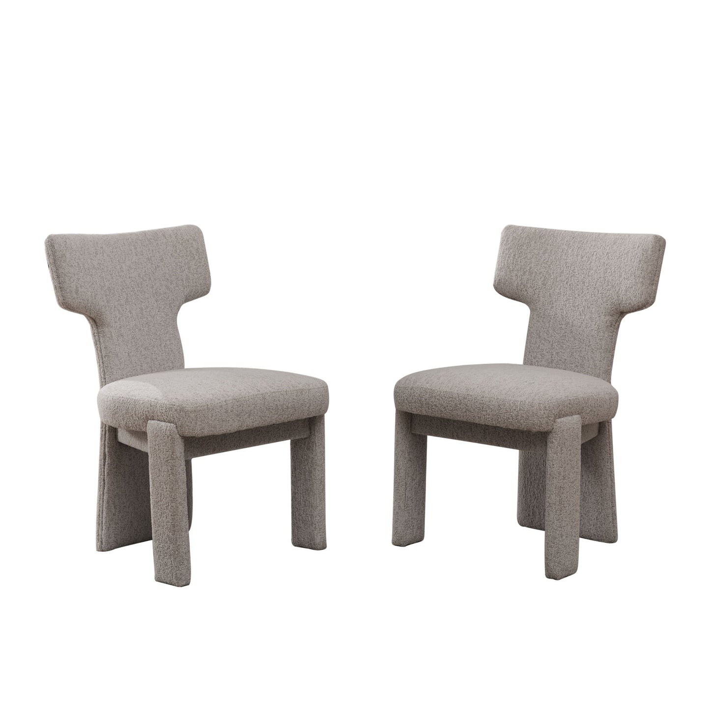 Armless Curved Back Accent Chairs (Set of 2) Home Essentials