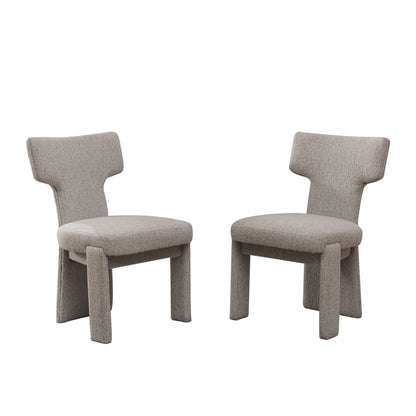 Armless Curved Back Accent Chairs (Set of 2) Home Essentials