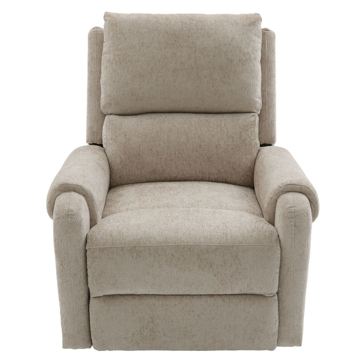 Manual Recliner Massage Chair With Swivel Rocker, 8 Massage Modes, Side Storage Pocket Noble House