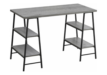Computer Desk For Home Office, Storage Shelves, Industrial Design 8th Street