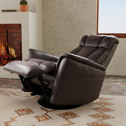 Bentley - Swivel Glider Recliner With Manual Adjustable Headrest & Footrest Home Essentials