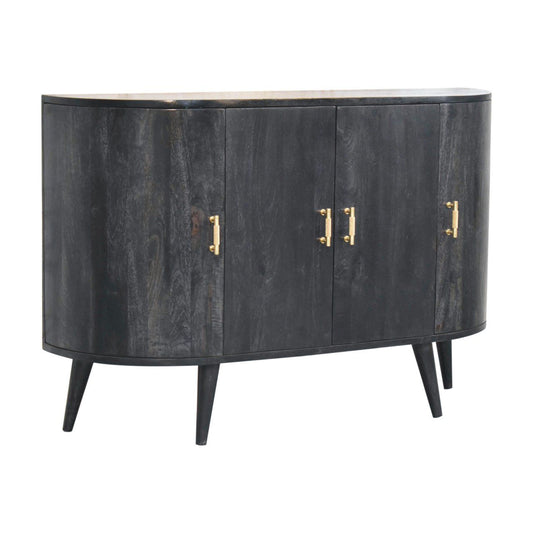 Quad - T Bar Cabinet - Ash Black Artisan Furniture