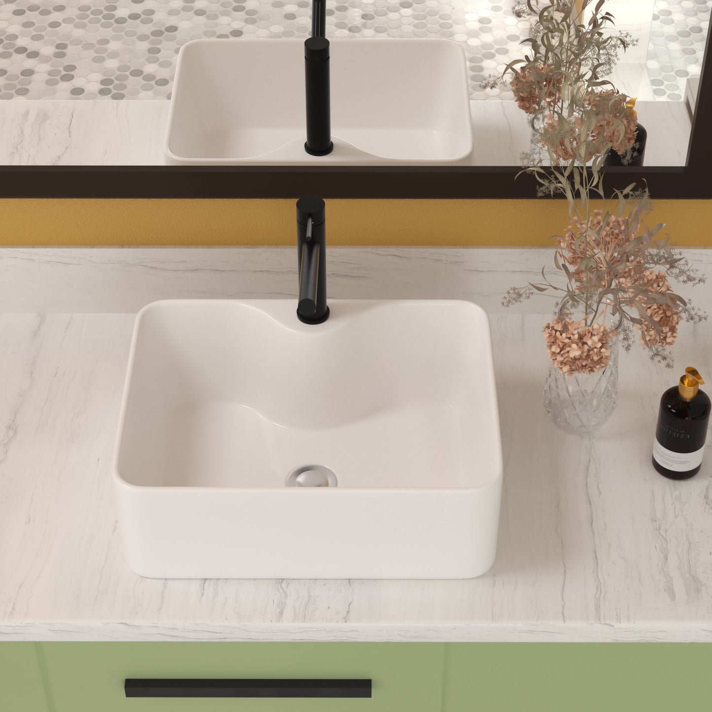 Modern Ceramic Rectangular Vessel Bathroom Sink With Sleek Design Daily Nest
