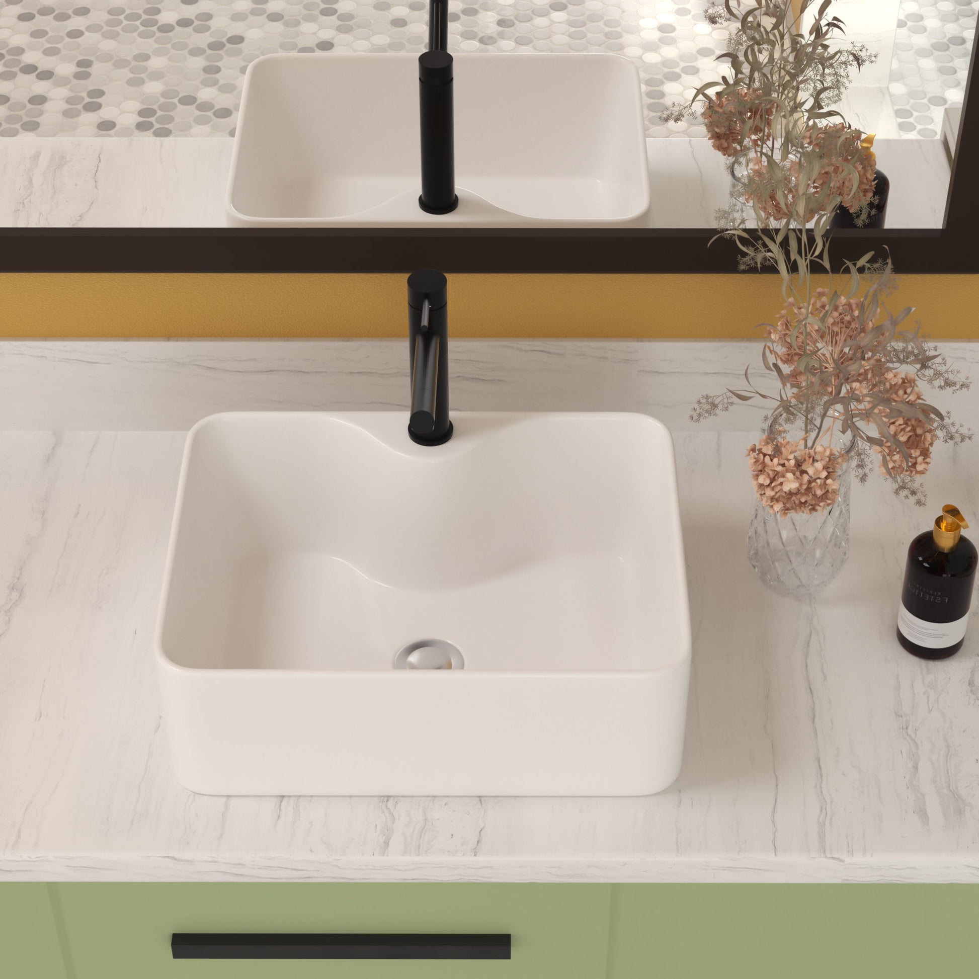 Modern Ceramic Rectangular Vessel Bathroom Sink With Sleek Design Daily Nest