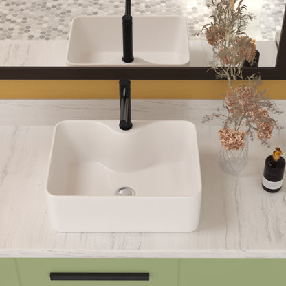 Modern Ceramic Rectangular Vessel Bathroom Sink With Sleek Design Daily Nest