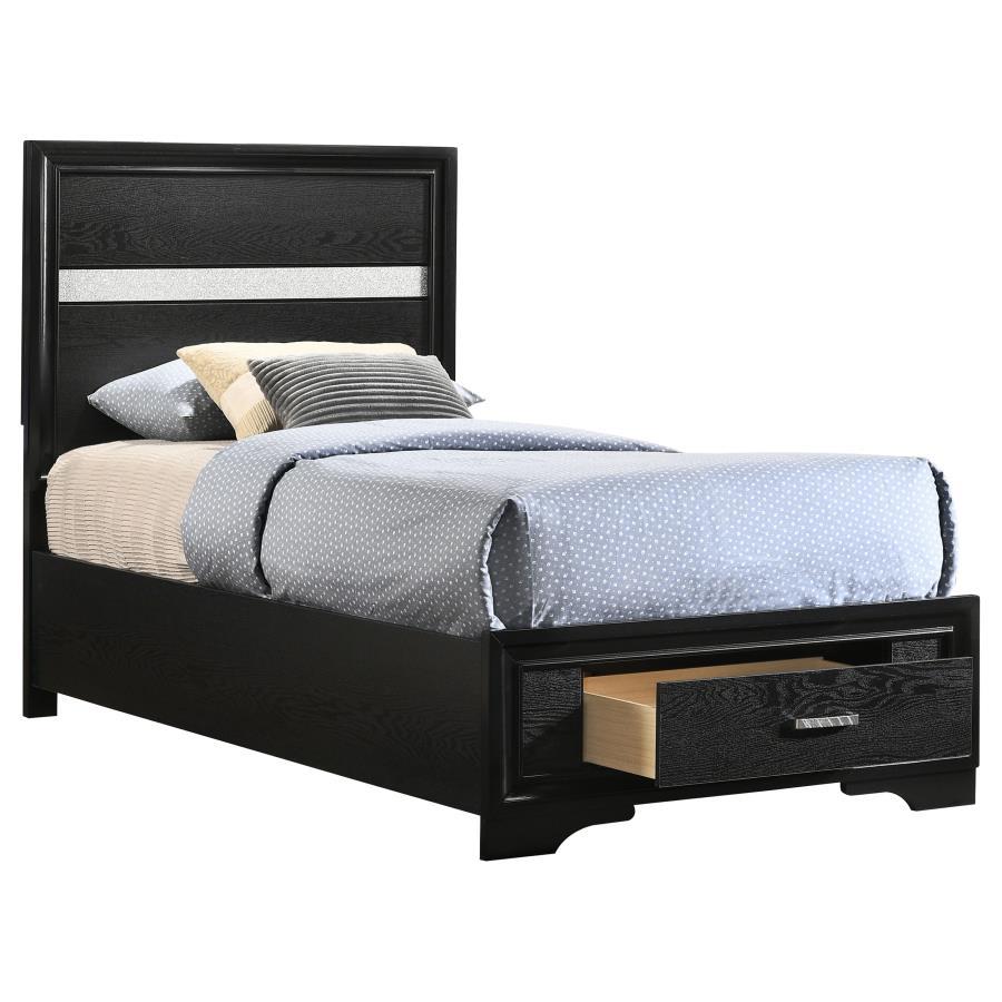 Miranda - Wood Storage Panel Bed CoasterEveryday