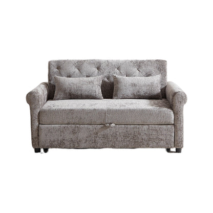 Loveseat Sofa Bed, Pull - Out Couch Sleeper & 2 Pillows Home Essentials
