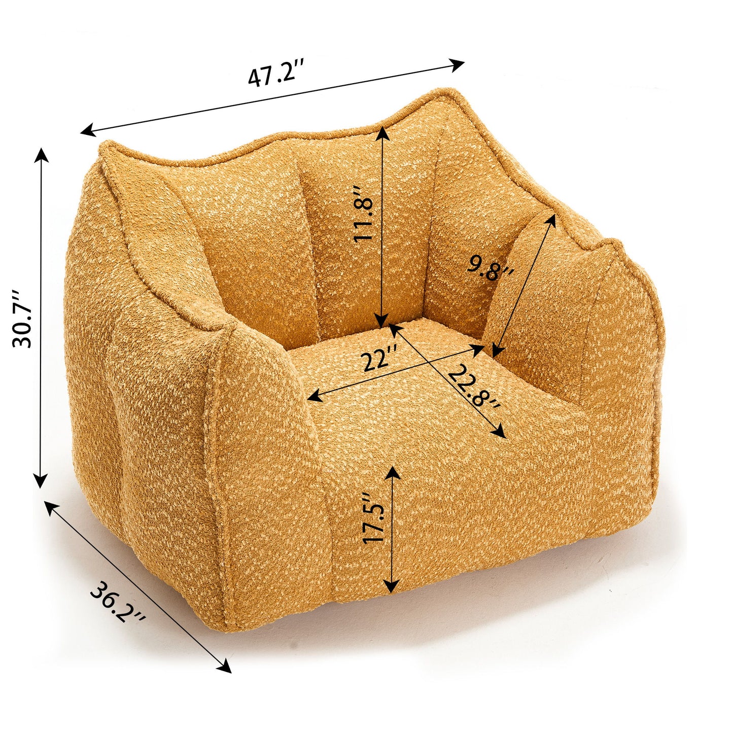 Comfortable Chenille Sofa Chairs With Highly Resilient Foam For Living Rooms And Bedrooms Home Essentials