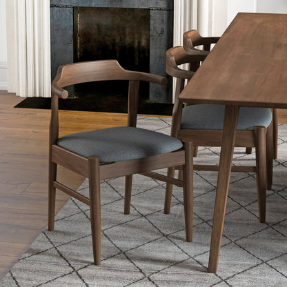 Dakota - Mid-Century Modern Velvet Dining Chair (Set of 2) Ashcroft Furniture