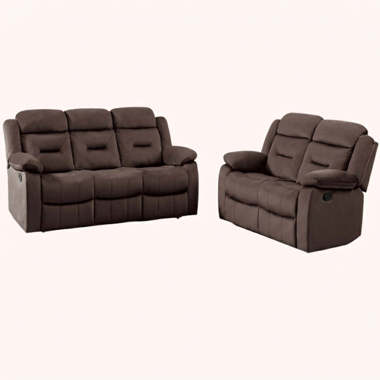 Contemporary Living Room Set With Pillow Arms And Headrest Support Home Essentials