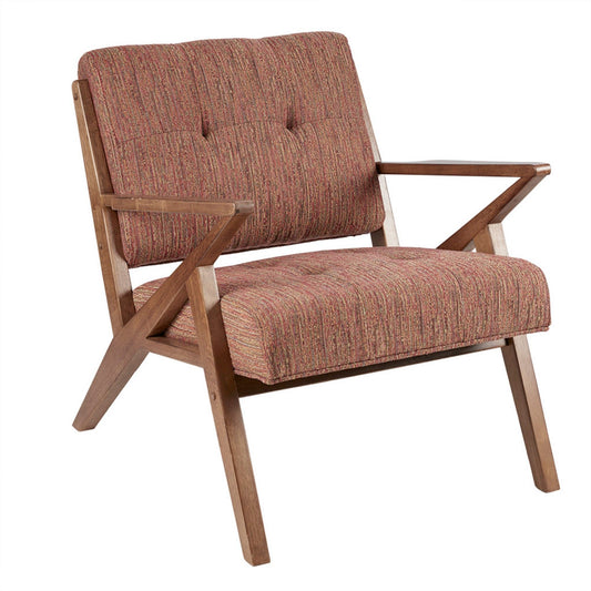 Lounge Chair With Tufted Upholstery And Solid Frame JLA