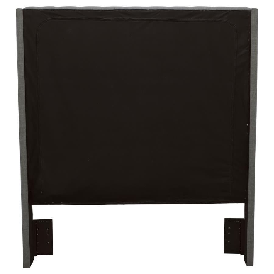 Camille - Upholstered Eastern King Panel Headboard - Gray CoasterEssence