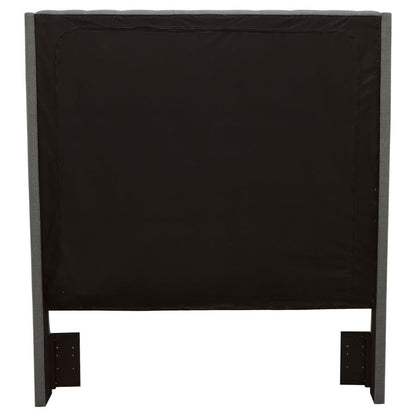 Camille - Upholstered Eastern King Panel Headboard - Gray CoasterEssence