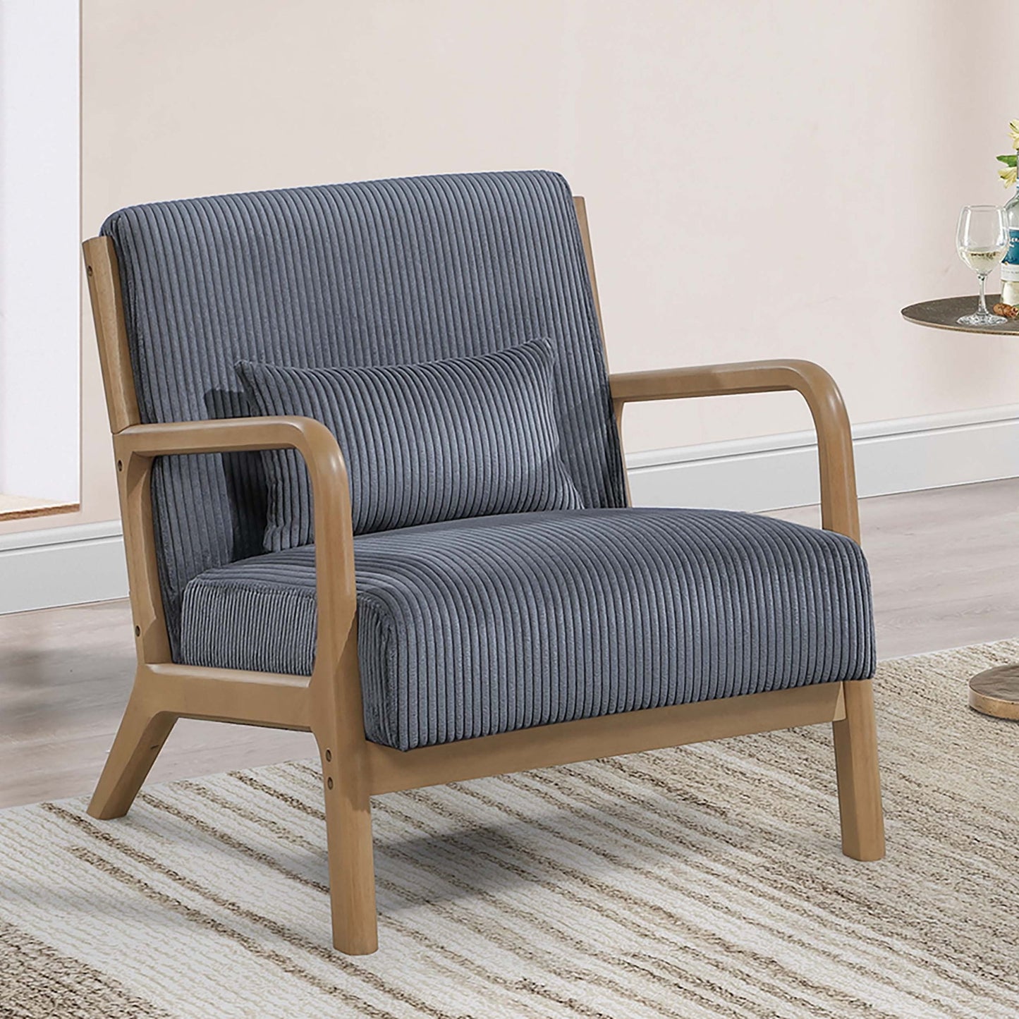Accent Chair With Plush Cushion Home Essentials