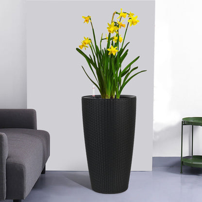 Tall Planters Set With Water Level Monitor And Auto Watering Daily Nest