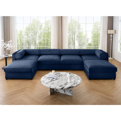 Contemporary Elegant White Chenille Sofa With Storage And Ottoman Home Essentials