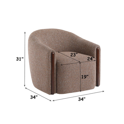 Ballona - Accent Chair With Swivel - Brown Acme