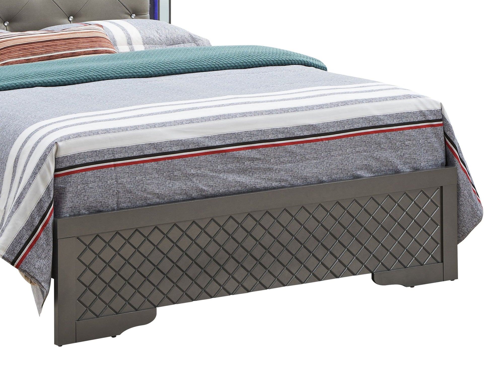 Verona - Full Bed - Metalic Black Glory Furniture