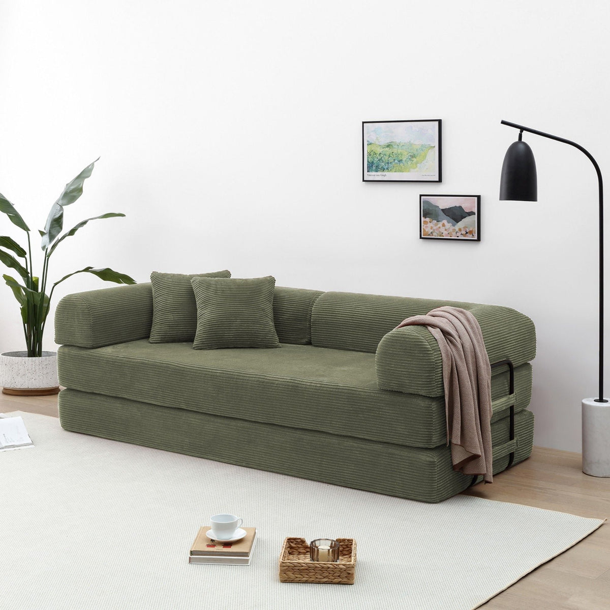 Convertible Foldable Floor Sofa Bed For Living Room Home Essentials