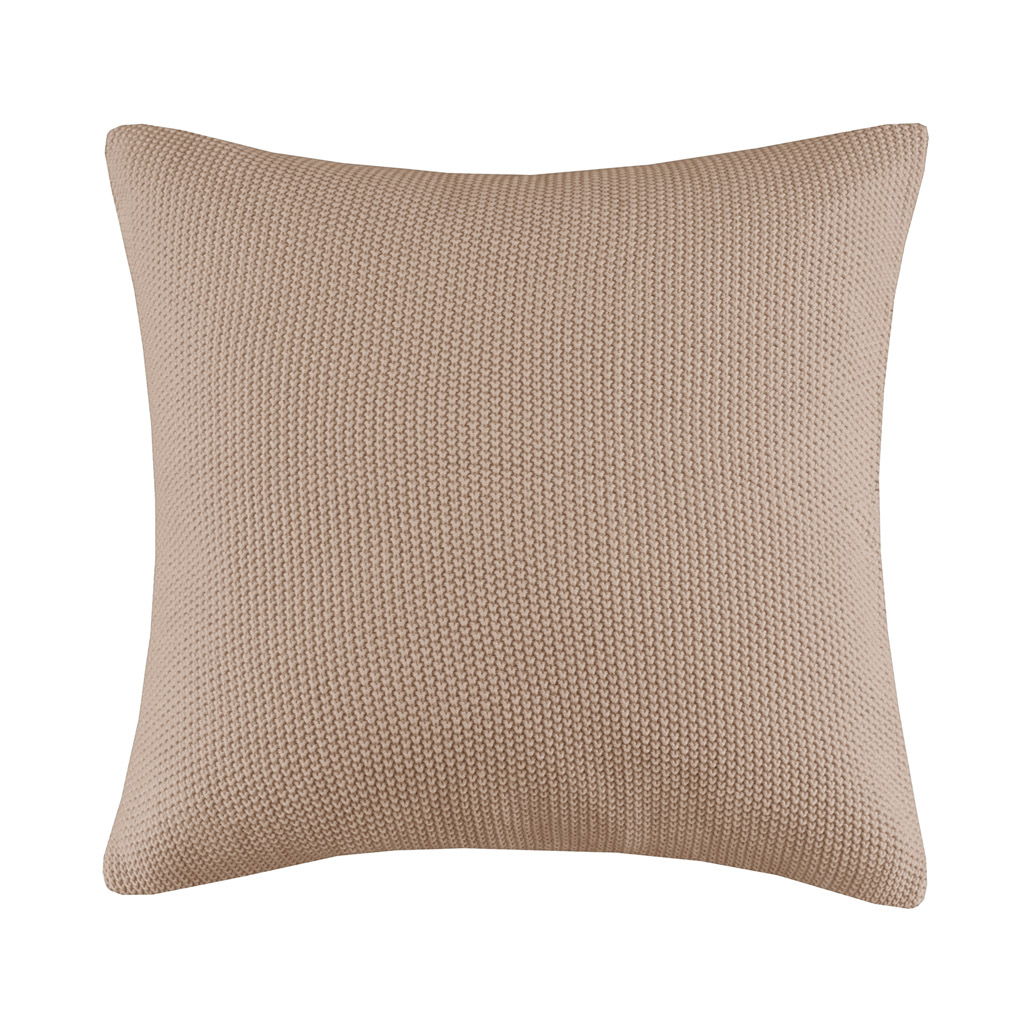 Bree Knit - Euro Pillow Cover - Brown