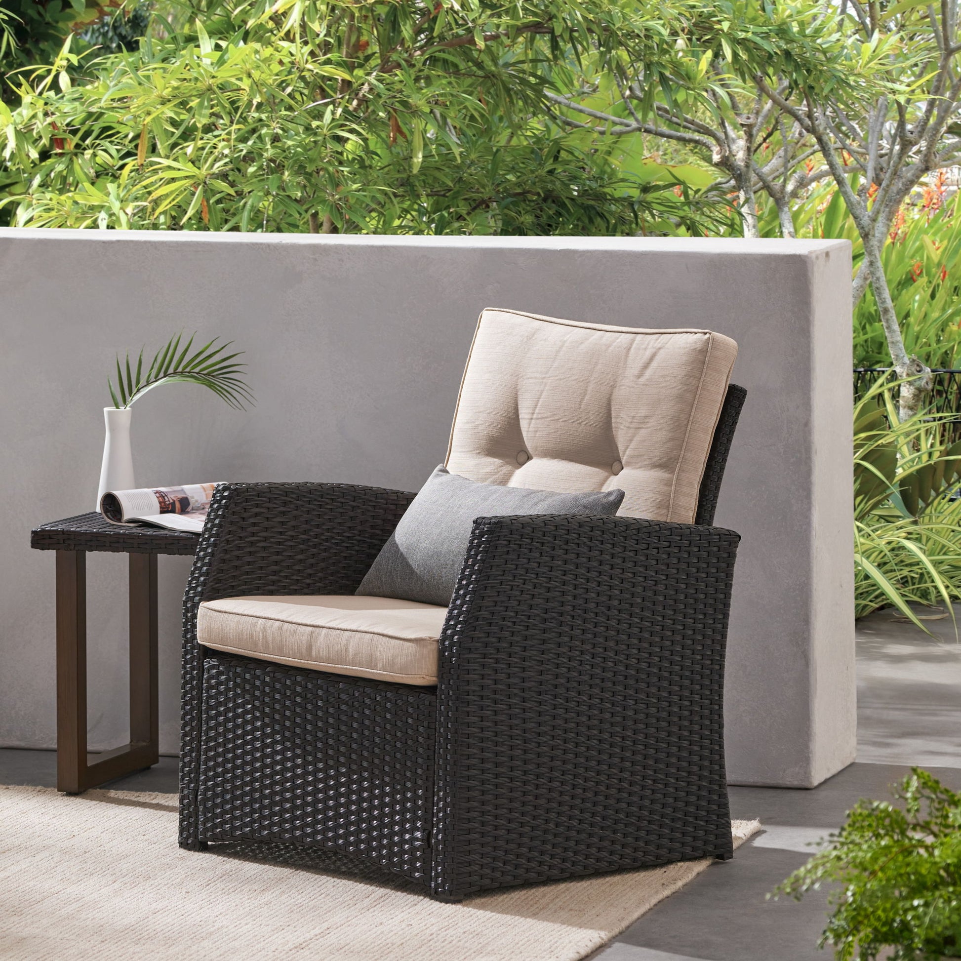 St Marta - Single Sofa Outdoor Relaxation Noble House