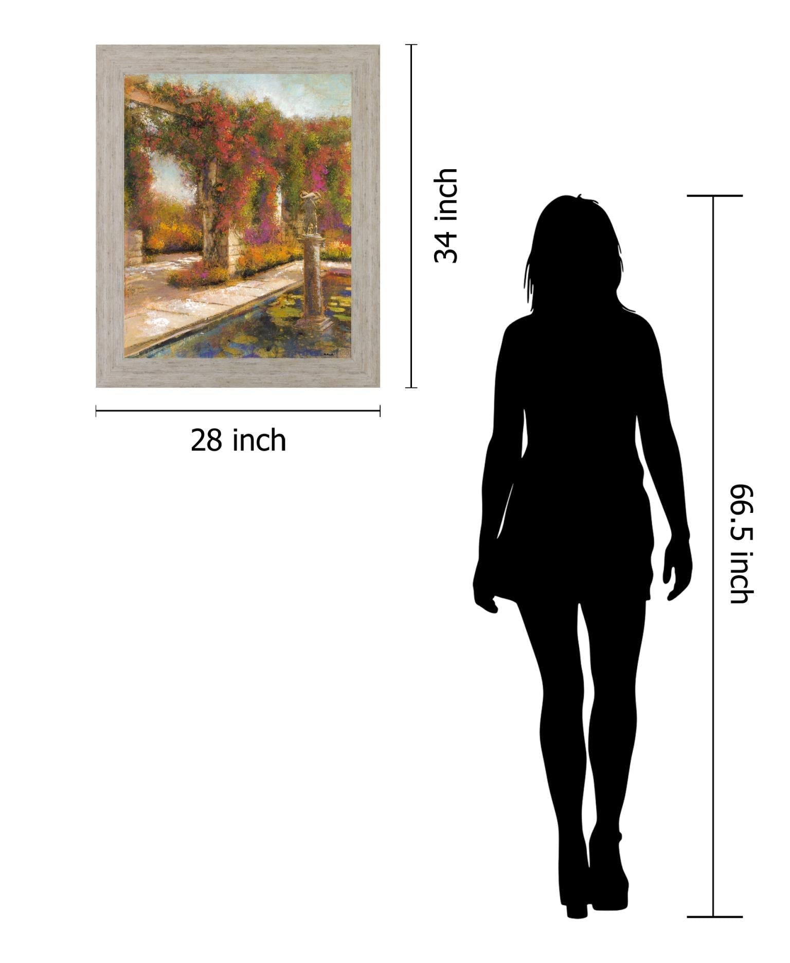 Veranda Blossom Retreat - 28" x 34" Framed Wall Art Classy Art
