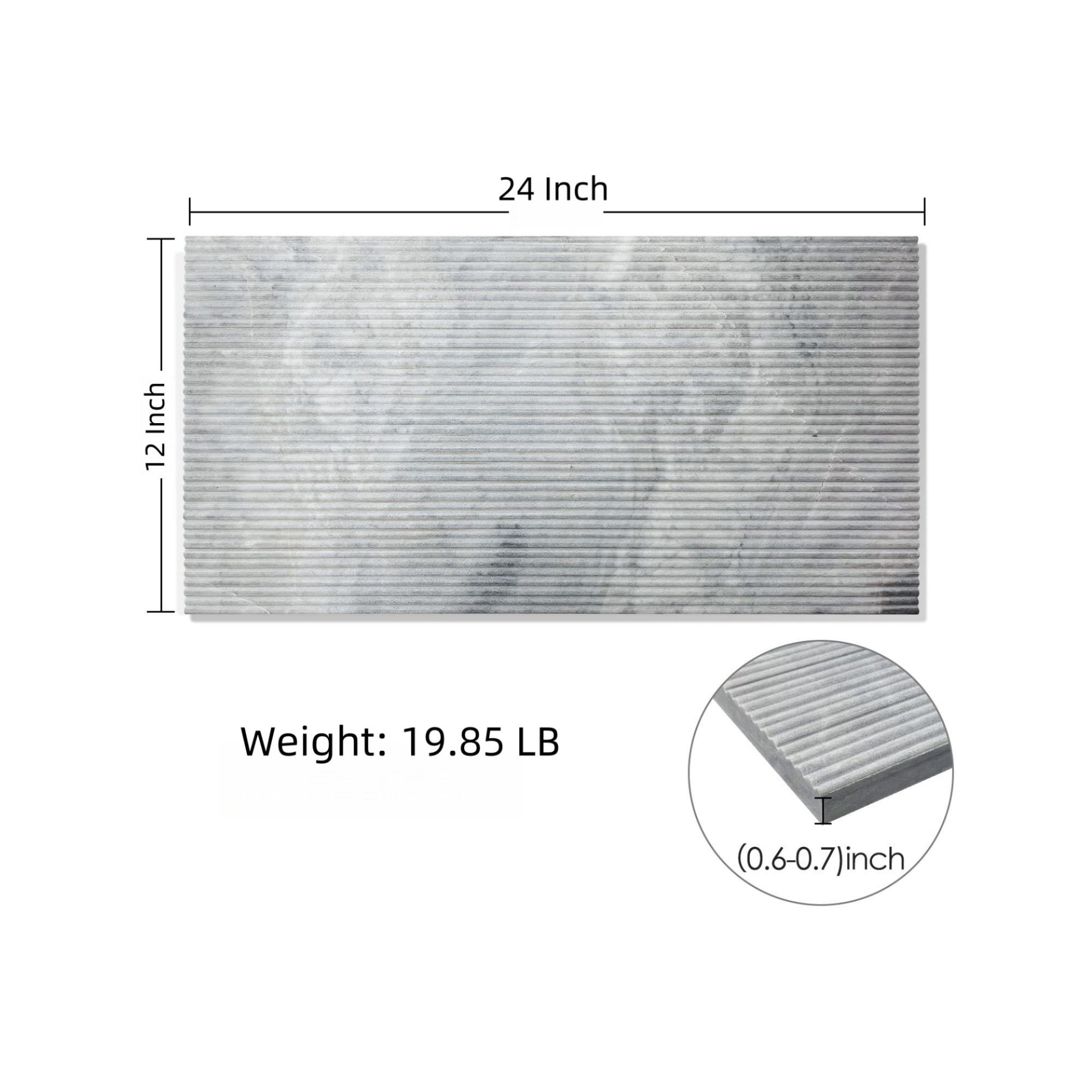 Textured Finished, 3D Tiles For Wall Decoration (Set of 4) Daily Nest