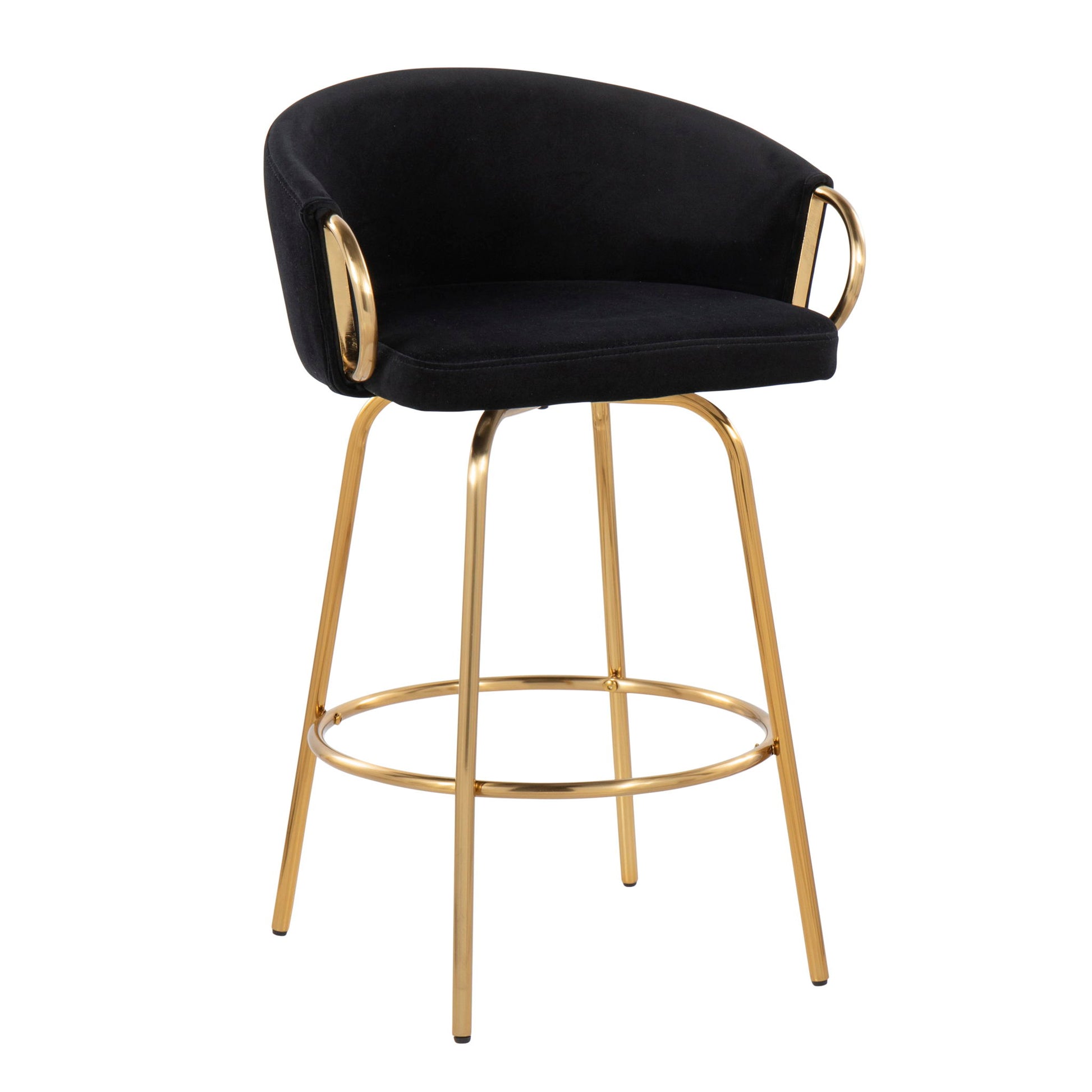 Claire - Contemporary & Glam Counter Stool (Set of 2) Lumi Source