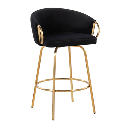 Claire - Contemporary & Glam Counter Stool (Set of 2) Lumi Source