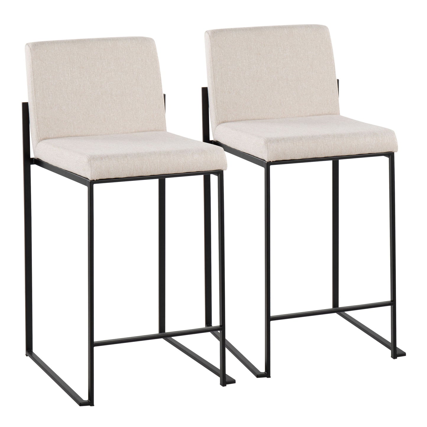 Fuji - Contemporary Modern Elegance, High Back Counter Stool Lumi Source