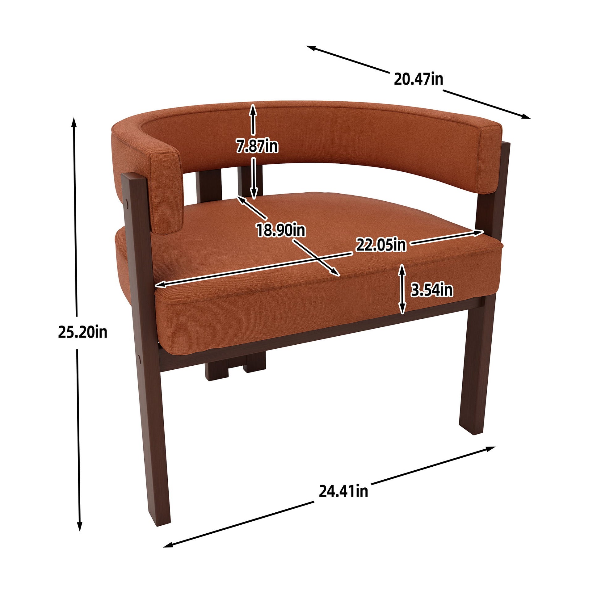 Modern Accent Teddy Upholstered Armchair Home Essentials