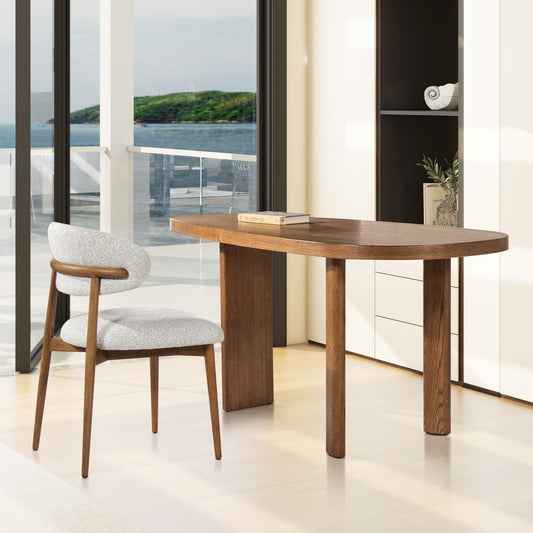 Locke - Modern Upholstered Dining Chair With Frame - Salt / Pepper Jennifer Taylor Home
