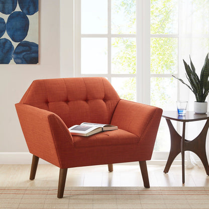 Modern Lounge Chair With Button Tufting JLA