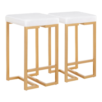Midas - Contemporary / Glam Counter Stool (Set of 2) Lumi Source