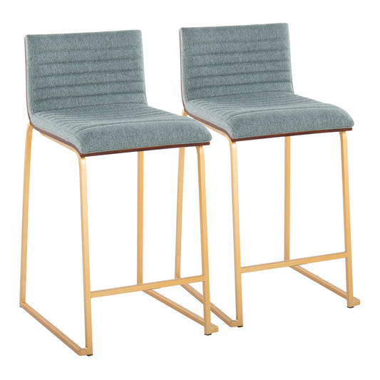 Mason Mara - Contemporary Design Fixed Height Counter Stool (Set of 2) Lumi Source