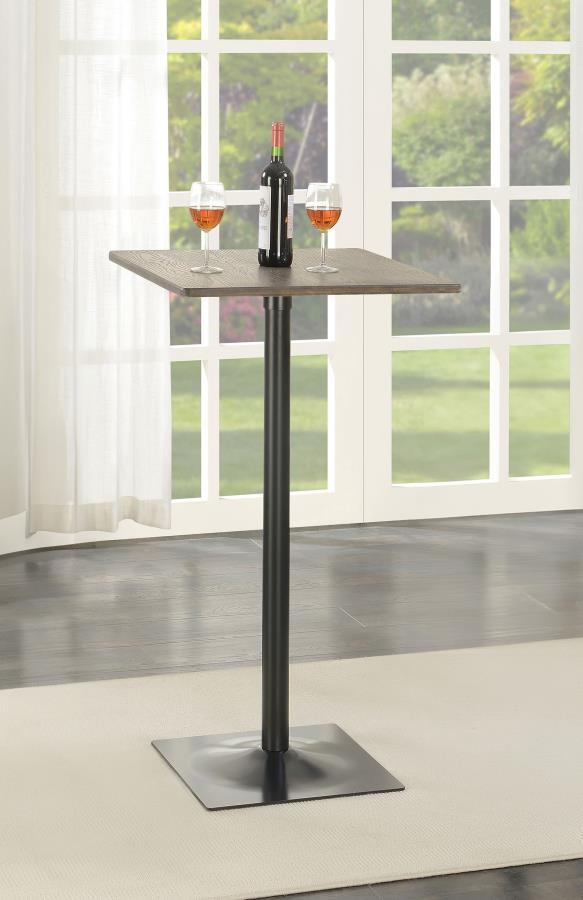 Cavalier - Square Pub Height Bistro Bar Table - Dark Elm CoasterEveryday