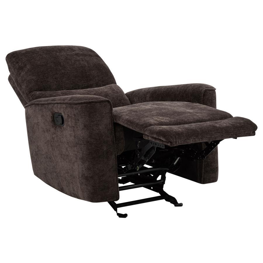 Navarro - Chenille Upholstered Glider Recliner Coaster Fine Furniture