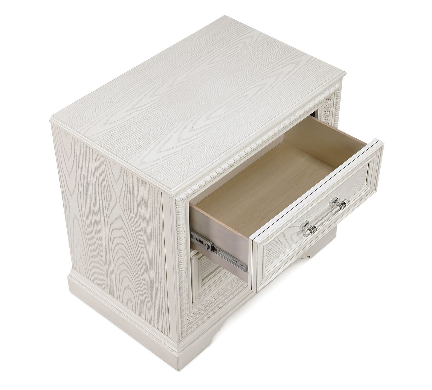 Alexandria - Accent Nightstand - White Crown Mark