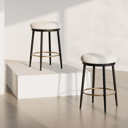 Stylish Design Counter Stools (Set of 2) Noble House