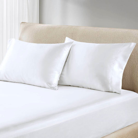 Satin - King Pillowcases (Set of 2) - White Madison Park Essentials