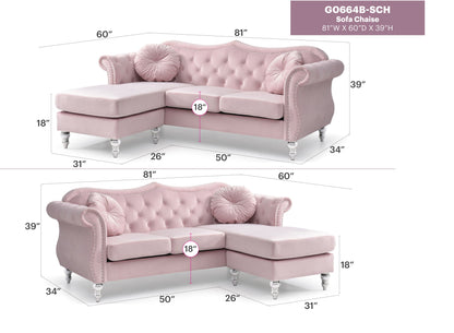 Hollywood - Sofa Chaise Glory Furniture
