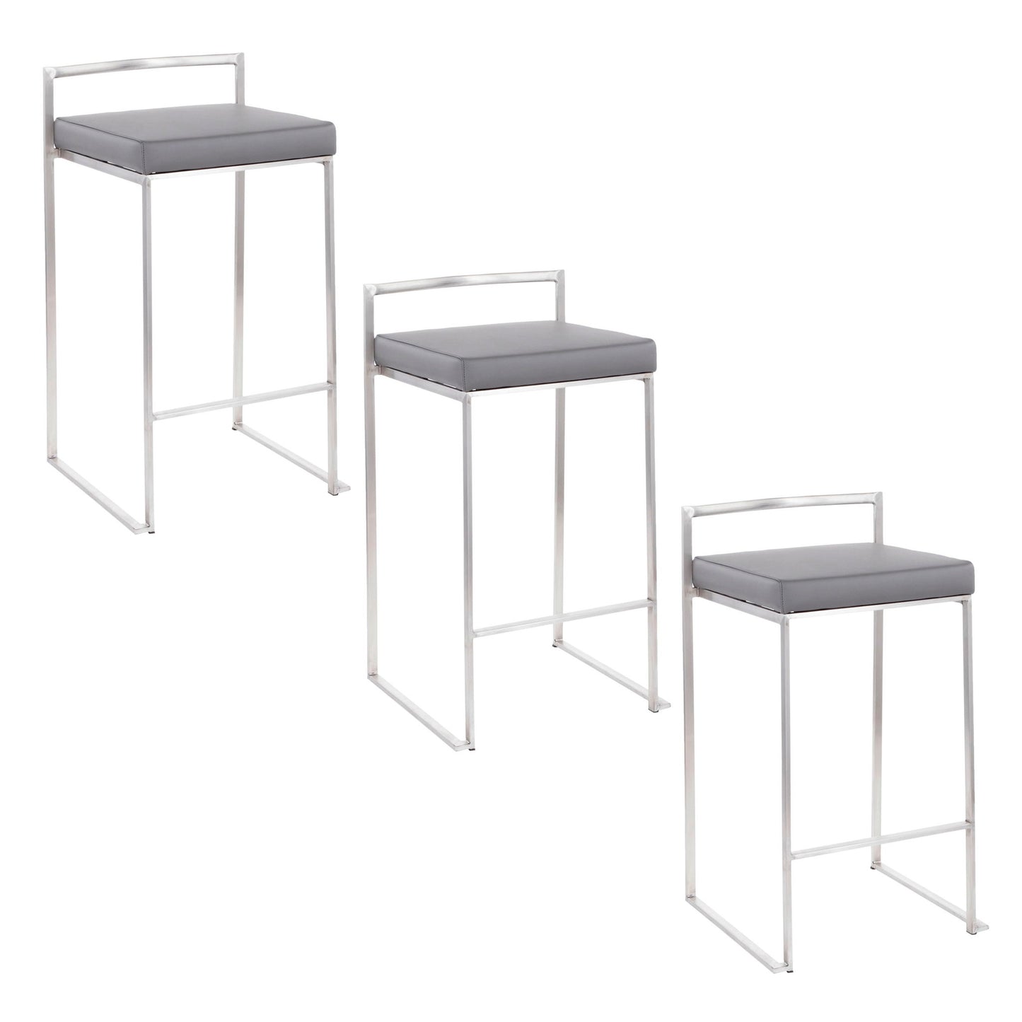 Fuji - Elegant Design Contemporary Stackable Counter Stool Lumi Source