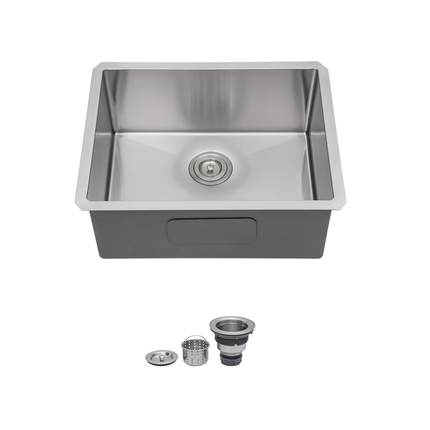Undermount Stainless Steel Kitchen Sink, Deep Single Bowl Basin Daily Nest