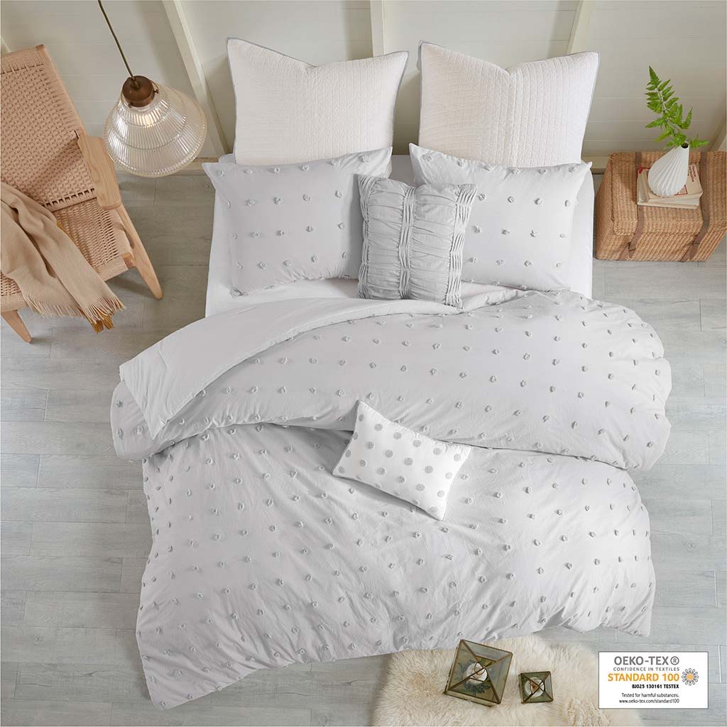 Brooklyn - King Comforter Set - Gray