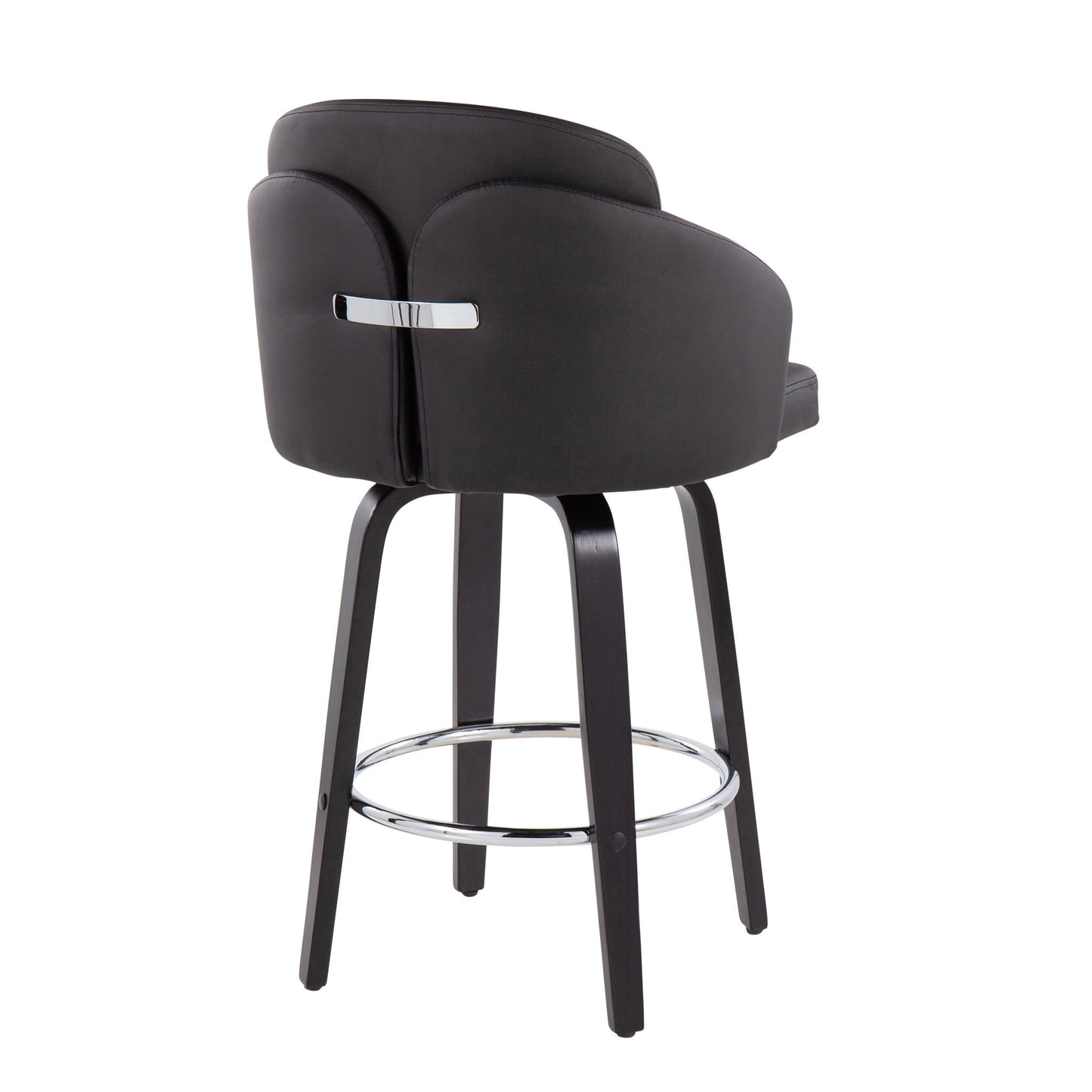 Dahlia - Contemporary Counter Stool Round Footrest (Set of 2) Lumi Source
