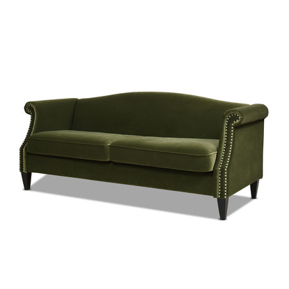 Elaine - Camel Back Small Space Sofa Jennifer Taylor Home