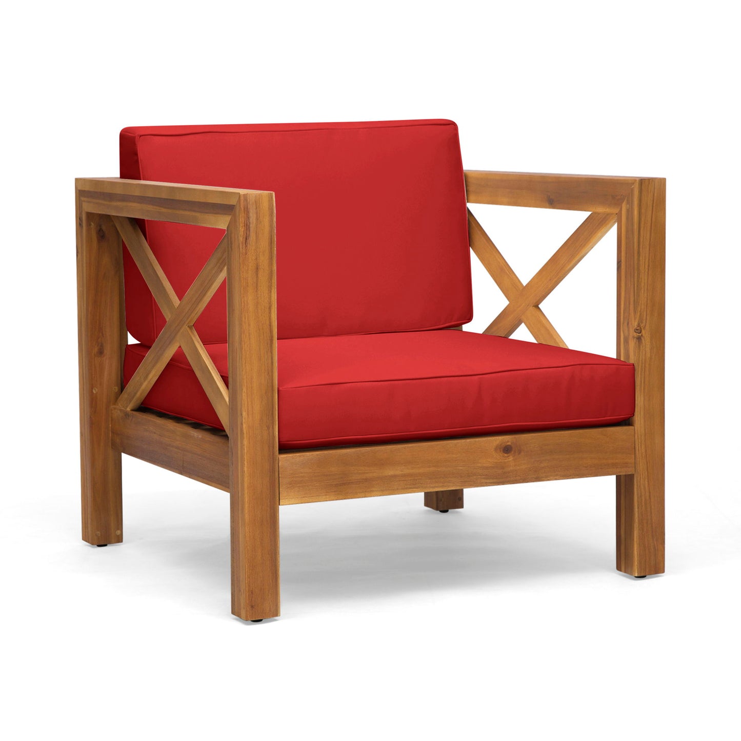 Brava - Mid - Century Modern Club Chair With Water Resistant Cushions Noble House